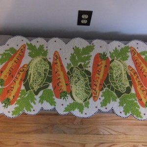 MACKENZIE-CHILDS BEADED GARDEN PATCH RUNNER 36" LENGTH